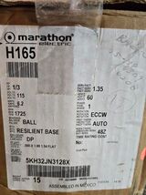 Marathon H165 Motor 1/3 HP 1725 Rpm 1PH 115 Volt 48Z Frame 5KH32JN3128X ... - $197.01