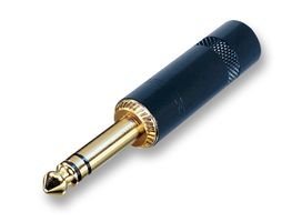 REAN NYS228BG PLUG, 6.35MM, 3WAY, BLACK-GOLD (1 piece) - $19.99