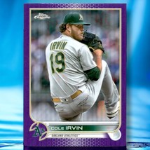 2022 Topps Chrome Update Purple Refractor Cole Irvin #USC129 Oakland Athletics - £1.91 GBP