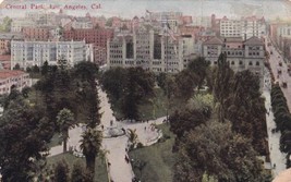 Central Park View Los Angeles California CA 1915 Manitowoc WI Postcard D56 - £2.38 GBP