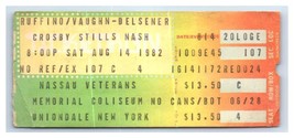 Crosby Stills Nash CSN Ticket Stub August 14, 1982 Uniondale New York-
show o... - £40.56 GBP
