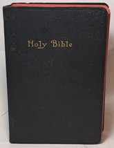 Vintage Holy Bible Self Pronouncement King James Version KJV W/ Red Trim Pages - £19.94 GBP