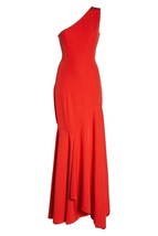 Jay Godfrey Carmen Mesh Panel Gown Sz 4 Scarlet - £109.43 GBP