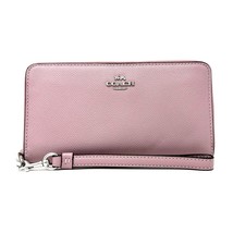 Coach Long Zip Around Wallet in Ice Purple Leather C3441 New With Tags - £231.04 GBP