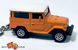 RARE KEY CHAIN ORANGE TOYOTA LAND CRUISER FJ40 JAPAN NEW CUSTOM LIMITED ... - £39.15 GBP