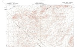 Ubehebe Crater Quadrangle California-Nevada 1957 Topo Map Vintage USGS 15 Minute - $16.89