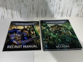 Lot of 2 Warhammer 40000 Books Codex Necrons &amp; Recruit Manual - £26.69 GBP