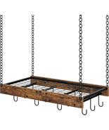 Hanging Pot Rack Vintage Pot Hangers for Kitchen Ceiling Mounted Pot Rac... - $34.52