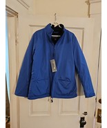 London Fog Mens Full Zip Fleece Lined Bright Blue Jacket Size Large New - $40.55 CAD