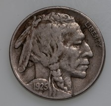 1925-S 5C Buffalo Nickel IN Molto Sottile Ottime Condizioni, Naturale Colore - $83.91