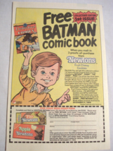 1984 Color Ad Nabisco Newtons Batman Comic Book Promo - £6.26 GBP
