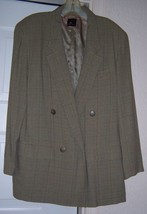 VINTAGE Lizsport Women&#39;s Blazer Jacket Coat Double Breasted Size 6 to 8 - £31.89 GBP
