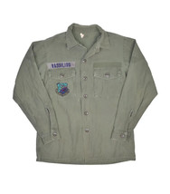 Vintage US Air Force OG 107 Combat Shirt Mens 15.5 Military Utility Sateen - £27.20 GBP
