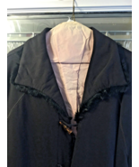 Vintage BOHO GOTH Barbara graffeo Black Coat Size XL - £35.94 GBP