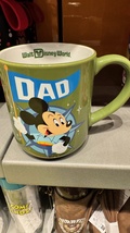 Walt Disney World Dad Mickey Mouse Castle Ceramic 17 oz Mug Cup NEW