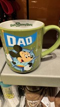 Walt Disney World Dad Mickey Mouse Castle Ceramic 17 oz Mug Cup NEW - £21.88 GBP