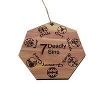 Seven Deadly Sins - Cedar Ornament - £15.47 GBP