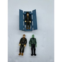 Lot of 3 1997 Burger King Wolfman &amp; Frankenstein Figures and 1 Coffin - £14.55 GBP