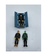 Lot of 3 1997 Burger King Wolfman &amp; Frankenstein Figures and 1 Coffin - £14.50 GBP