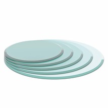 24&quot; Round Clear Tempered Glass Table Top 1/2&quot; Thick Beveled Edge - $1,413.36 MXN