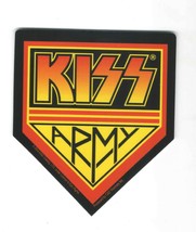 KISS ARMY Peel &amp; Stick Sticker  3 3/8 &quot;X 4  &quot; - £3.42 GBP