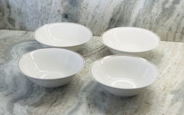 Royal Norfolk White Stoneware Bowls with Gold Rims, 2.5x7-in. ShipN24Hours - £33.55 GBP
