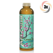 3x Bottles Arizona Green Tea With Ginseng And Honey 20oz ( Fast Free Shipping! ) - £12.65 GBP