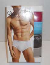 Calvin Klein 4 Pack Men&#39;s 2XL XXL 44-46  Brief Underwear Red Brown Blue ... - £23.34 GBP