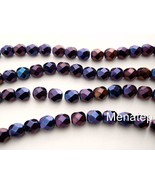 25 6 mm Czech Glass Fire Polished Beads: Iris - Blue - $45.65 MXN