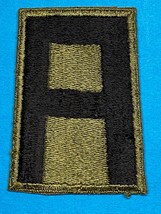CIRCA 1920’s–1942, US ARMY, 1st ARMY, SSI, PATCH, GREENBACK, VINTAGE - $14.85