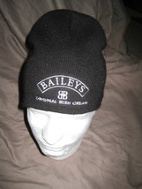 NWOT Baileys Irish Cream Logo One Size Black Beanie Knit Hat Cap  - £15.95 GBP