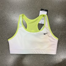NWT Nike DJ6023-736 Kid Girls Dri-FIT Swoosh Reversible Sports Bra Lemon Size XL - £17.94 GBP
