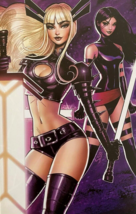 12x18&quot; Art Print Nathan Szerdy SIGNED Marvel Comics X-Men / Psylocke &amp; Magik - £19.85 GBP