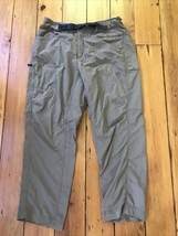 Mountain Hardwear Brown Cargo Hiking Quick Dry Travel Pants L 36“ x 31“ ... - $39.59