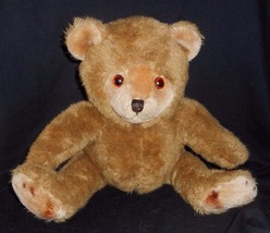 Vintage Kamar Brown Baby Sitting Teddy Bear Stuffed Animal Plush Toy Made Korea - £24.62 GBP