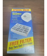 KAZ Dyna Filters Air Replacement Cartridges 3 Pack Model K14 NOS  - £11.00 GBP