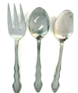 Carlyle Cay 1 Serving Set Three Piece Hong Kong Stainless Vintage - $13.65 CAD