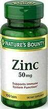 Nature&#39;s Bounty Zinc 50 mg Caplets 100 ea ~ Exp 11/2024 ~ BRAND NEW SEAL... - $9.47