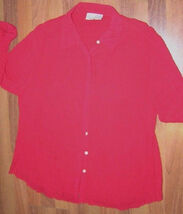 Womens Classic Carolina Colours Red Blouse size 20 / 48x29 - $12.82