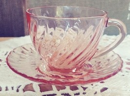 Arcoroc France Rosaline Cup and Saucer image 4