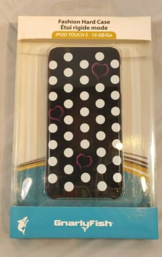 For iPod Touch 5 Black White Polka Dot Hard Nonslip Impact Case GnarlyFi... - $0.98