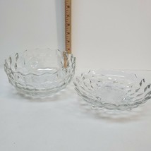 Fostoria American Clear 3-toed Plate and bowl set- Vintage Glassware 22-290 - $19.35