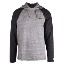 Vans Men&#39;s Marled Blocked Drizzle Blocked Hooded L/S T-Shirt - $18.44