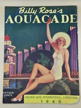 BILLY ROSE&#39;S AQUACADE-1940 Golden Gate Expo Program - WORLDS FAIR - $19.95