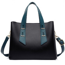 Women&#39;s bag new fashion splicing print handbag simple patchwork color one-should - £61.25 GBP