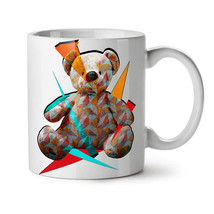 Teddy Bear Toy Cute NEW White Tea Coffee Mug 11 oz | Wellcoda - £18.41 GBP