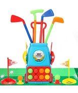 Kids Golf Set - Toddler Golf Clubs With 8 Balls, 4 Golf Sticks, 2 Practi... - £23.52 GBP