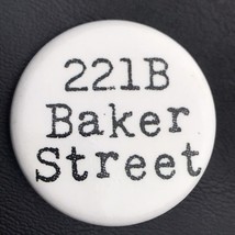 221B Baker Street Pin Button Pinback - £7.95 GBP