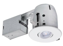 Commercial Electric 4&quot; Directional Recessed Kit w/ LED Bulb 91268, 400 Lumens - £22.10 GBP