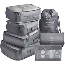 Travel organizer 7 in 1 Travel Packing Cosmetics Luggage Packing Organizers Set - £33.12 GBP